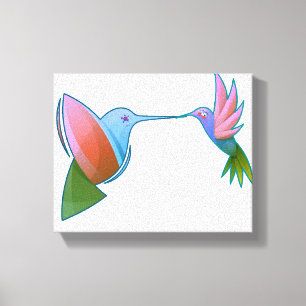 Colourful Hummingbird Canvas Print