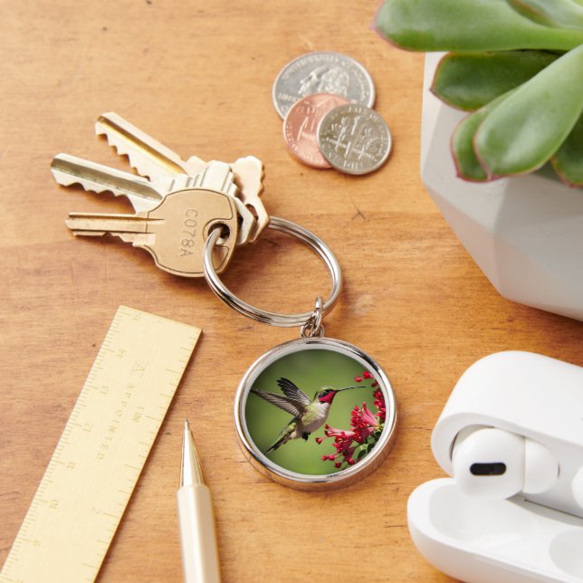 Colourful Hummingbird Key Ring (Desk)