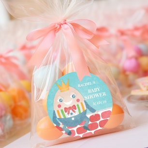 Colourful Humpty Dumpty Baby Shower Stickers