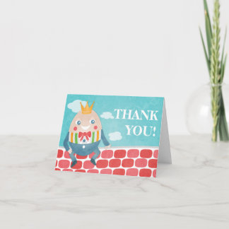 Colourful Humpty Dumpty Baby Shower Thank You Card