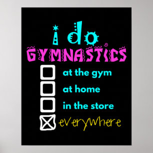 Colourful - I Do Gymnastics Everywhere Poster