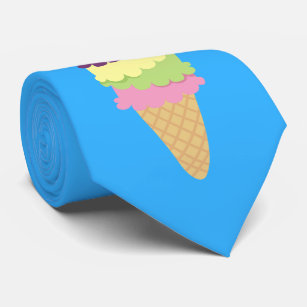 Colourful Ice Cream Cone Tie