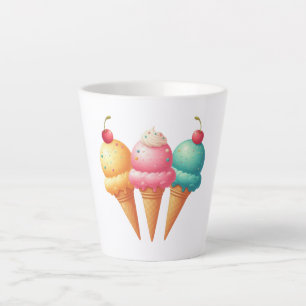 Colourful Ice cream Latte Mug