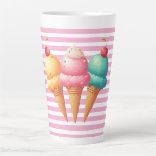 Colourful Ice cream Latte Mug