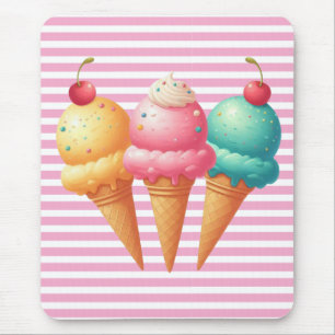 Colourful Ice cream Mouse Pad