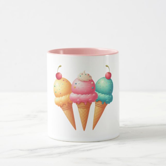 Colourful Ice cream Mug (Center)
