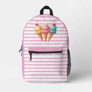 Colourful Ice cream Printed Backpack