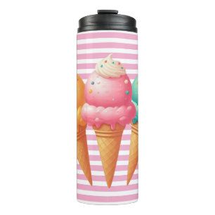 Colourful Ice cream Thermal Tumbler