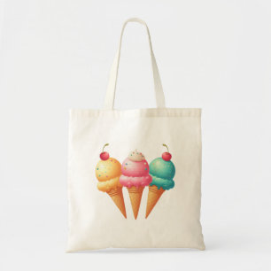 Colourful Ice cream Tote Bag