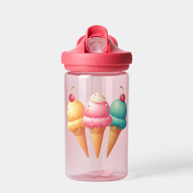 Colourful Ice cream Water Bottle (Front)