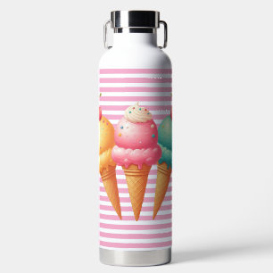 Colourful Ice cream Water Bottle