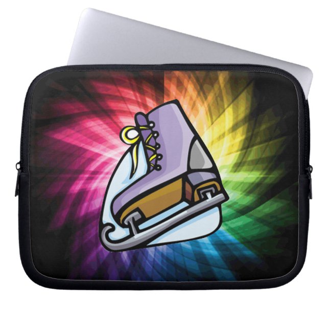 Colourful Ice Skate Laptop Sleeve (Front)