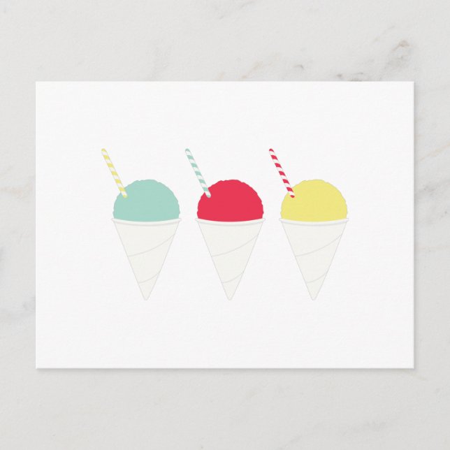 Colourful Ices Postcard (Front)