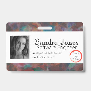 Colourful ID Card (Horizontal) Badge