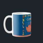 Colourful Illustrated Cyprus Map Mug<br><div class="desc">Beautifully illustrated vintage postcard map of Cyprus repurposed on a coffee mug.</div>