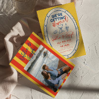 Colourful Illustrated Drawn Scribble Photo Wedding