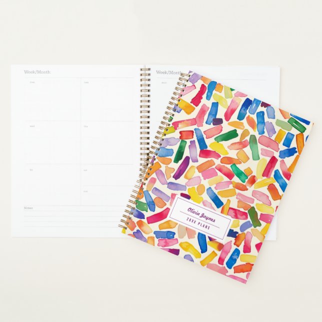 Colourful Illustrated Personalised 2027 Monthly Planner (Display)