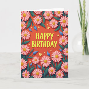 Colourful Illustration Birthday Card