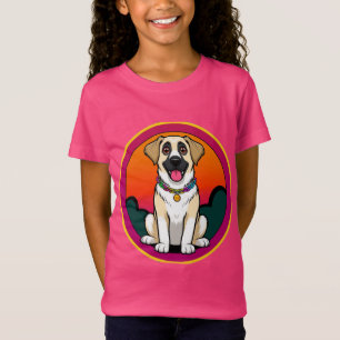 Colourful Illustration of a Smiling Dog T-Shirt