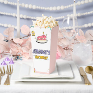 Colourful Illustrative Birthday Party Favour Box