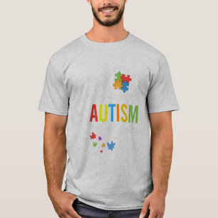 Colourful I'm A Proud Grandma Love Heart Autism Aw T-Shirt