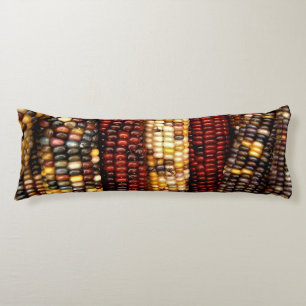 Colourful Indian Corn Kernels Photo Body Cushion