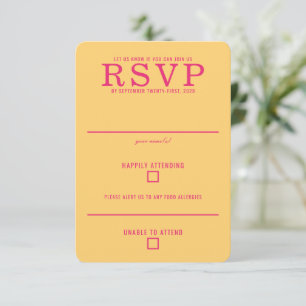 Colourful Indian Couple RSVP Card