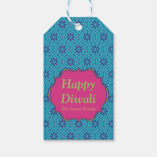 Colourful Indian Pattern Diwali Gift Tags
