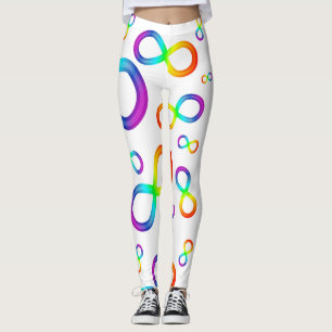 Colourful Infinite Journey of Autism Leggings