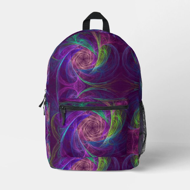 Colourful Infinity Printed Backpack (Front)