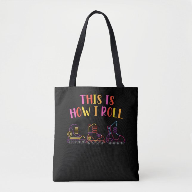 Colourful Inline Skates Roller Skate Inline Skater Tote Bag (Front)