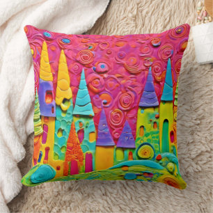 Colourful Innovative Clay Creation Cushion