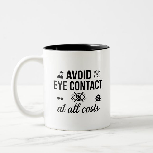 Colourful Introvert Quote Coffee Mug (Left)