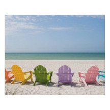 Colourful Inviting Beach Chairs