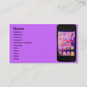 Colourful iPhone Business Card