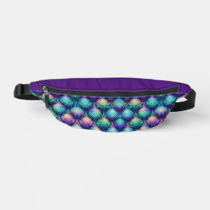 Colourful/iridescent aquatic scales bum bags