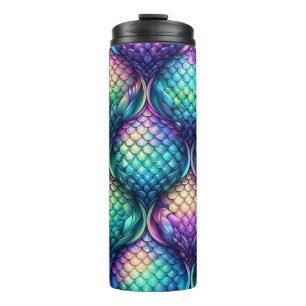 Colourful/iridescent aquatic scales thermal tumbler