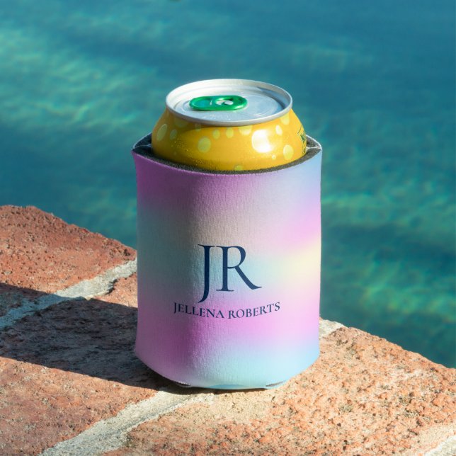 Colourful iridescent holographic background 4 can cooler (In Situ Pool)