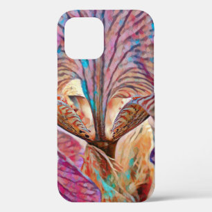 Colourful Iris Flower Abstract Art Phone Case