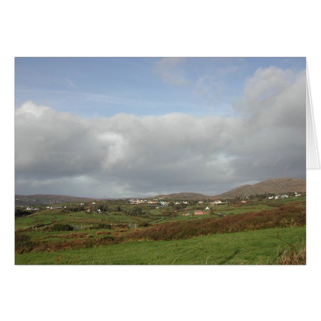 Colourful Irish Village Scene. (Front Horizontal)