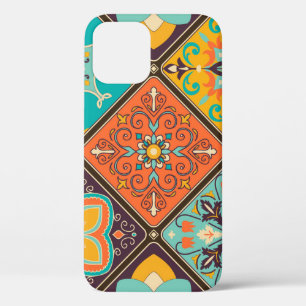 Colourful Islamic-inspired patchwork tile. iPhone 12 Case