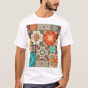 Colourful Islamic Patchwork: Vintage Tile. T-Shirt
