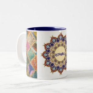 Colourful Istanbul Turkiye Souvenir Two-Tone Coffee Mug
