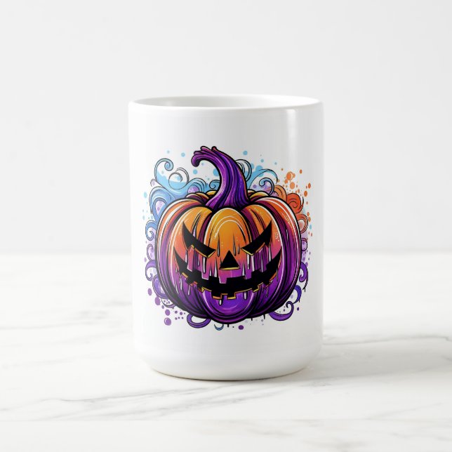 Colourful Jack-O-Lantern Coffee Mug (Center)