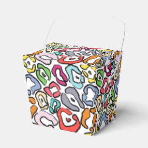 Colourful Jaguar Skin Background Favour Box