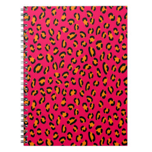Colourful jaguar skin seamless pattern, animal art notebook