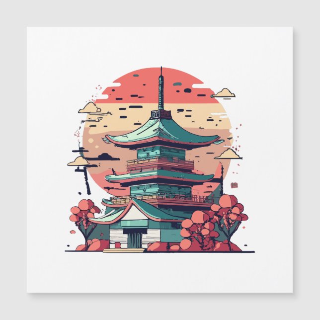 Colourful Japan Building Art (Front)