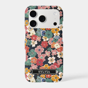 Colourful Japanese Floral Print Monogrammed