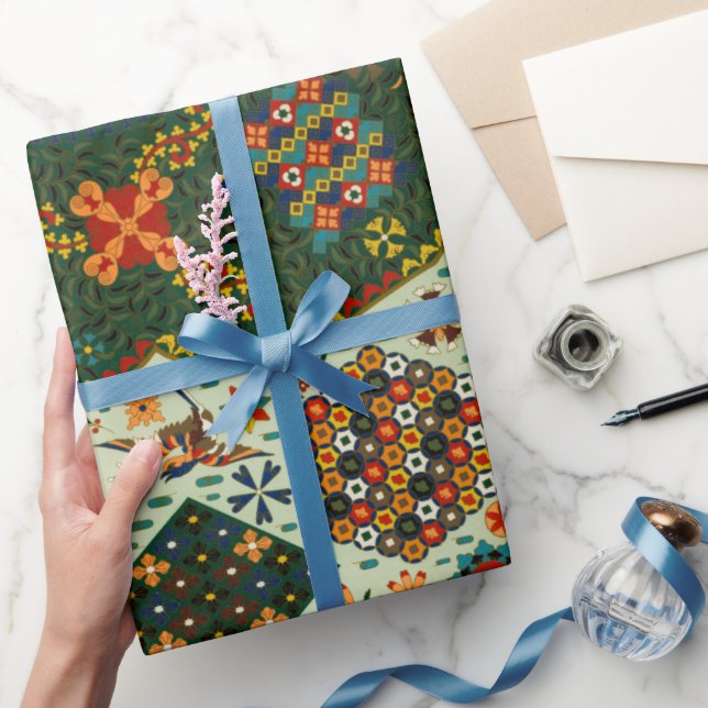 Colourful Japanese pattern Wrapping Paper (Gifting)