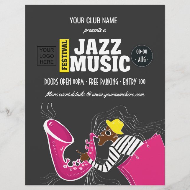 Colourful Jazz Music Festival Flyer (Front)
